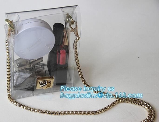 women's wallets small shoulder messenger bag with metal chain strip, Zipper Wallet Multicolor Purse, waterproof mobile c