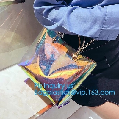 Cheap PVC Single Shoulder Bag for Girl, summer hot sale shoulder PU PVC transparent bag, coating shopping bag tote bag s