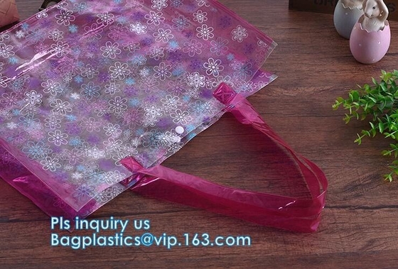 pvc inflatable shoulder beach bag, PVC Transparent Drawstring Shoulder Handbag, Beach Tote Shoulder Bag With Inner Pouch