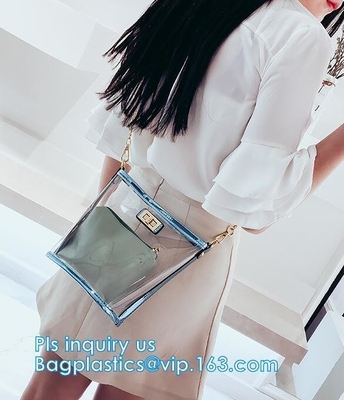 reusable shopping Pvc Vinyl Plastic Beach Bag Large Shopper Shoulder Bag, 600D pvc coated handling promotion shopping ba
