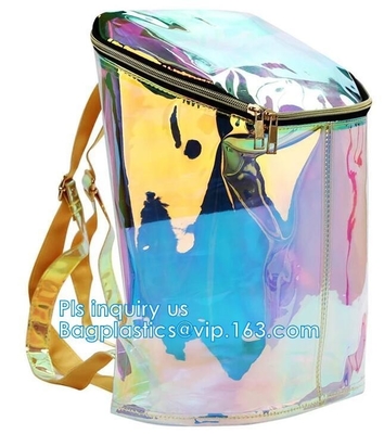 Multi-pockets School Backpack Outdoor Backpack, Multi-pockets School Backpack, PVC transparent backpack for beach, pack
