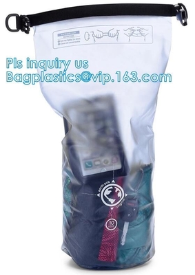 Waterproof PVC beach bag for swimsuit,ocean pack dry foldable backpack ags, Outdoor Sports Camping Floating Ocean Pack D