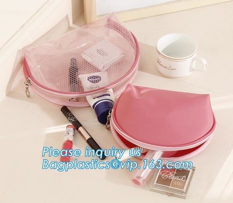 Storage PVC bag,clear pvc cosmetic bag with zipper ,clear pvc bag, TPU or PVC Cosmetic Travel Bag for Ladies, toiletry k