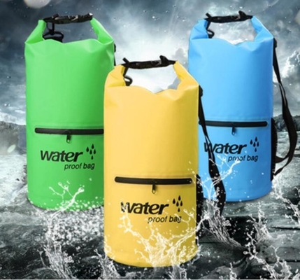 promotion 10L,20L,30L PVC tarpaulin ocean pack floating dry bags with shoulder strap front pocket, Swimming Floating Wat