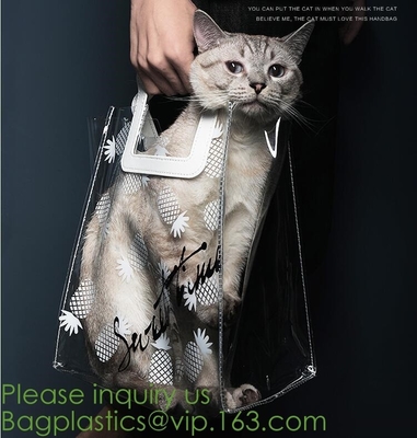 Fashionable big colorful Laser PVC shopping storage bag with handle and accept custom,vinyl mirror surface pvc tote shop