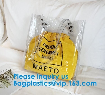 Vinyl Eco-friendly heat seal frosted PVC /EVA bag,Women Tote Bag Crossbody Shoulder Bag For Women