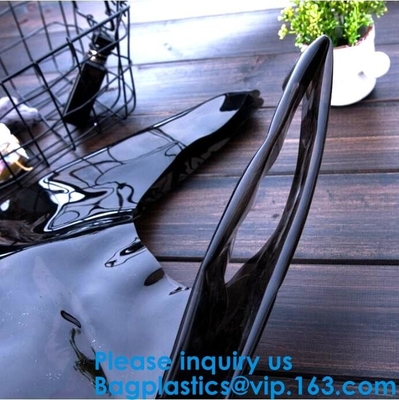 Vinyl Tote Bag Pvc Handle Bag Shopping Bag Customized Pvc Handle Bag, Pvc Shopping Bag, Pvc Plastic Gift Bag Bagease