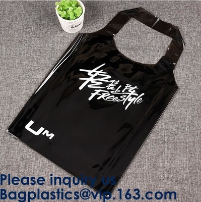 Heavy-duty Clear Transparent PVC Shopping Bag,Fashion Transparent Pvc Coated Canvas Shopping Bag, Bagease, Bagplastics