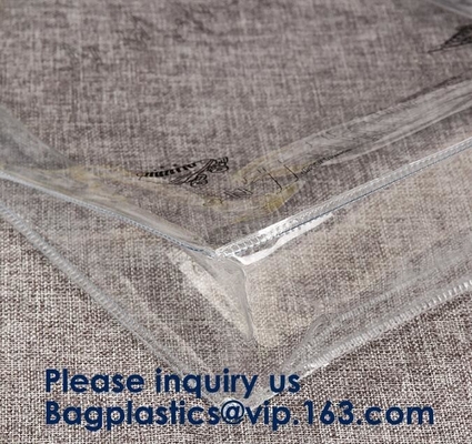 Custom Yellow Waterproof Clear Pvc Tote Bags Transparent Custom Large Shopping Bag PVC Vinyl Material Bagease Bagplastic