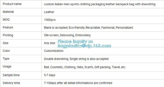 Custom Name Stamping PU Leather Drawstring Bag With Handle Waterproof Promotional Black Drawstring Bag Promotional Detai