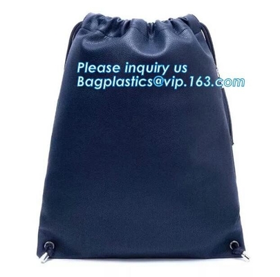 Soft Best Selling Pu Leather Drawstring Bag,PU Leather Earphone Headphone Drawstring Pouch Bag, Bagease, Bagplastics