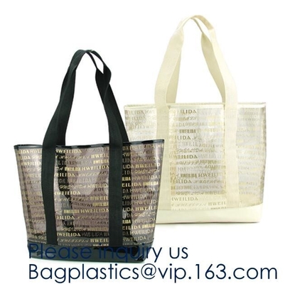 Women Gender and Casual Tote Shape large capacity clear PVC Beach Bag,Tote Bag Clear Transparent Shopping Bag For Women