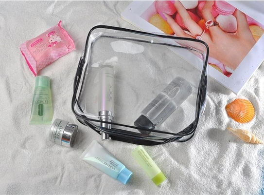waterproof hanging toiletry bag for travel, Vinyl Transparent PVC Cosmetic Bag /Clear Toiletry Bag/PVC Travel Makeup Bag