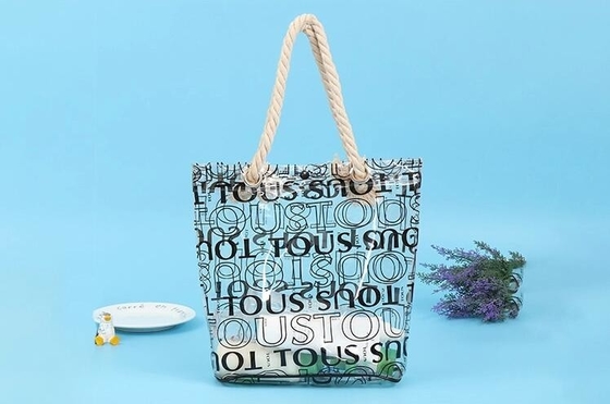 travel stand up zipper rope handles cosmetic pouch lady bag woman make up, mini Jelly Candy Bag, PVC tote beach bag