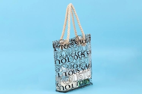 travel stand up zipper rope handles cosmetic pouch lady bag woman make up, mini Jelly Candy Bag, PVC tote beach bag