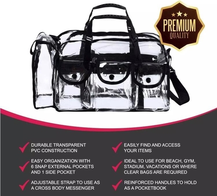 Shoulder Bag Makeup Organizer Toiletry Bag 7 External Pockets,Travel Makeup Cosmetic Bag,Multifunctional Large capacity