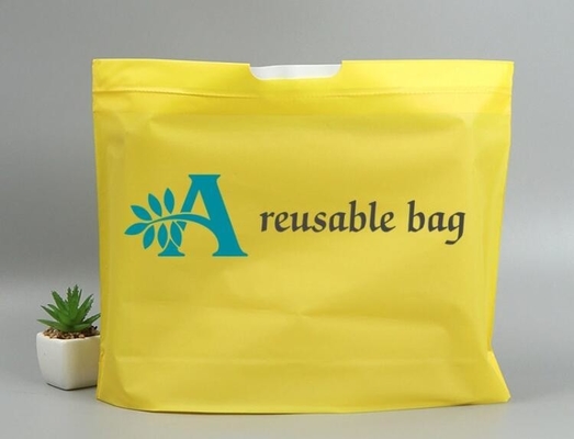 Promotion hanging waterproof drawstring compostable Beam Mouth PE Plastic Clothes Drawstring Shopping Bags