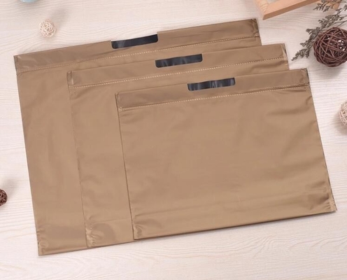 Promotion hanging waterproof drawstring compostable Beam Mouth PE Plastic Clothes Drawstring Shopping Bags