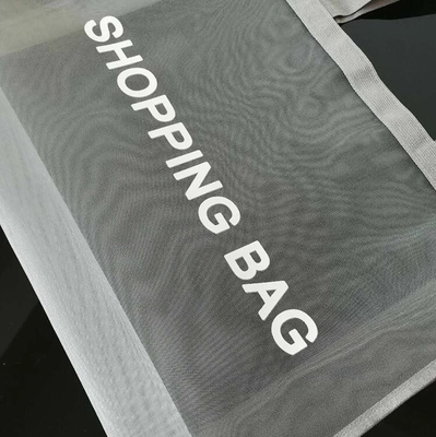 With Your Own Logo Promotional Customized Large Capacity Foldable Nylon Mesh Market Shopping Bag For Carry Grocery Pac