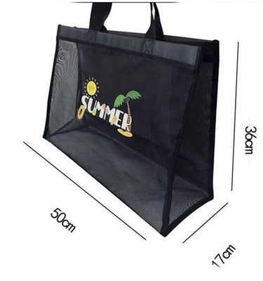 Grocery Mesh Tote, Summer Beach Bag Beach Bags Shopping Bags Toys Storage Bags Grocery Bags Picnics Bags Gym Bags