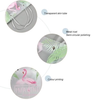 Frosted Plastic Gift Bags, Large Merchandise Retail Clothing Grocery Boutique Shopping Bags With Handles, Multi Colors