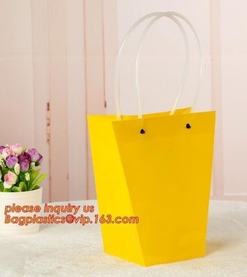 Multi Color Plastic Merchandise Bags With Die Cut Handles, Plastic Shopping Bags, Party Favor Bags, Gift Bags Bulk