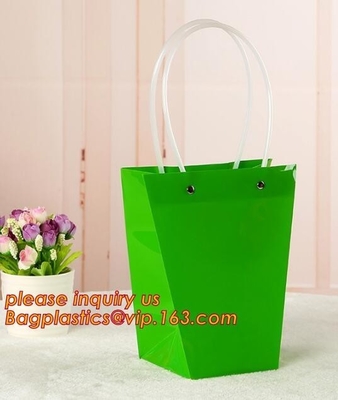 Multi Color Plastic Merchandise Bags With Die Cut Handles, Plastic Shopping Bags, Party Favor Bags, Gift Bags Bulk