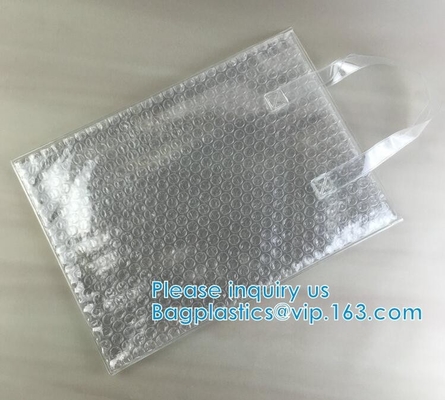 Shopping Bags With Bubble Padded Mailer Metallic Bubble Apparel Bag, Customized Bubble Pouch Bags Holographic Surface