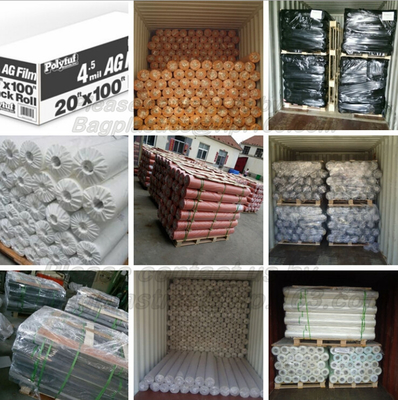Customized Cling Pe Packing Material Cross Linked Construction Shrink Film,LDPE construction films for dam lining, fish