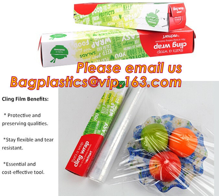BPA free slider /plastic cutter PE cling film for food wrap, PVC Food Wrap Cling Film, cling film for food wrap