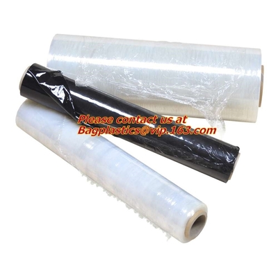 Wholesale factory price stretch film/LDPE handy wrap/pallet stretch wrap film jumbo roll, stretch wrap packing clear pla