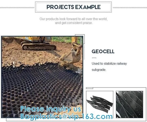 Plastic Hdpe Cellular Textured Gravel Stabilizer Typar Geocell Recycled Plastic Pavers Textured Perforated Driveway