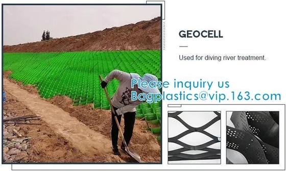 Plastic Hdpe Cellular Textured Gravel Stabilizer Typar Geocell Recycled Plastic Pavers Textured Perforated Driveway