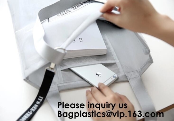 Nylon Beach Bag Clear Transparent Custom Shopping Reusable Mesh Tote,Eco High-quality Mesh Large Beach Bag, bagease