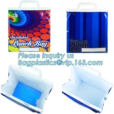 Foldable Lunch Insulated Cooler Bag Heated Food Delivery Bag Thermal Pizza Delivery Cooler Bag