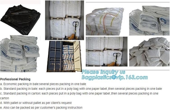 20 yard drawstring black dumpster container liners for waste transport,stripe high quality waterproof bulk dumpster cont