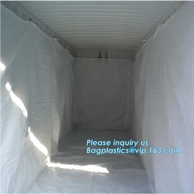 6Mil Drawstring White Waterproof Dumpster Container Liners, Recycled PE Dumpster Container Liners For Garbage Disposable
