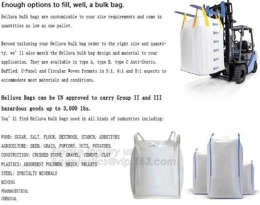 Agricultural Big Size PP Woven Bulk Bag For Corn,PP Woven Big Bag/Ton Bag/Bulk Bag For Packing Construction Garbage
