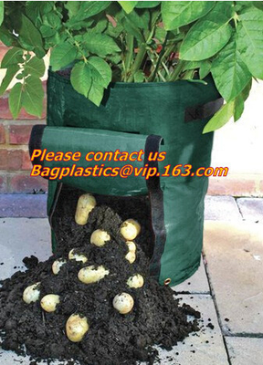 Gallon Garden Bags 1-Pack Heavy Duty Reusable Yard Leaf Bag Holder Collapsible Canvas Portable Yard Gardening Waste Bag