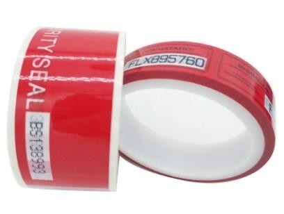 Printed Tamper Evident Adhesive Void Security Tape,China Supplier Pet Void Tape Double Sided Clear Polyester Pet Tape