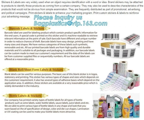 Barcode Labels,Stickers,Blank Roll,Sheet Form,Bottle Labels & Stickers,Art Stickers,Simili Woodfree Stickers,Fluorescent