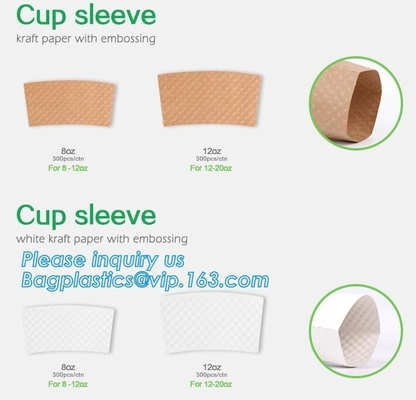 Biodegradable cup sleeve, Corrugated up sleeve with printing, brand logo, hot paper cup,cup sleeve, recyclable sleeve pa