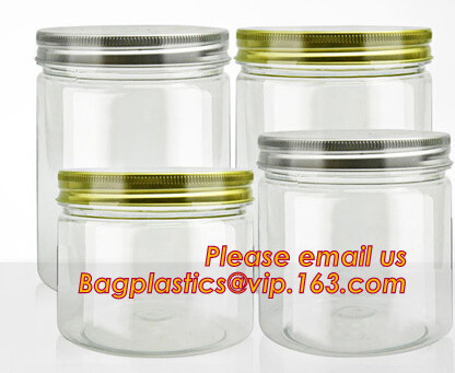 Clear Round Shape Plastic Clear Box /Plastic Clear Cylinder Packaging In China Empty Seal Jars Glass Bottle