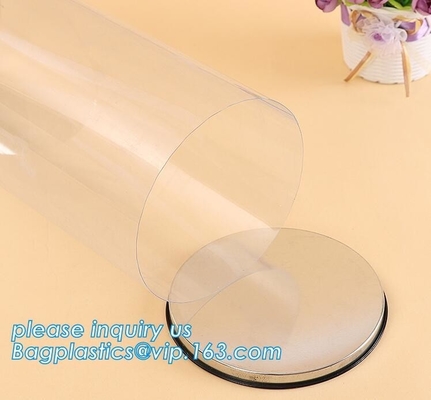 clear PVC PET can for food canning,Customized round clear paint can with tin lid,paint can with tin top & bottom and han