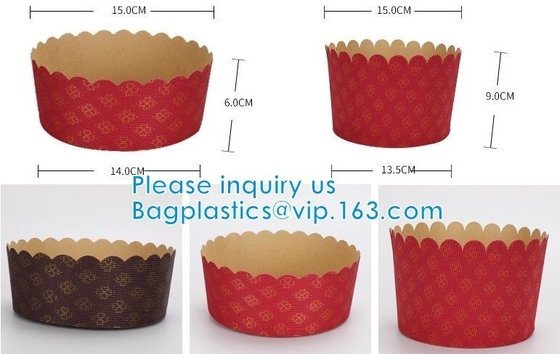 Panettone Disposable Paper Round Cake Molds Paper Molds CAKE CUP Baking Cups Muffins Oilproof Cupcake Liner