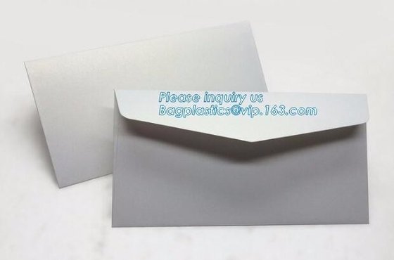 Matt colorful card paper envelope A4 A5 B5 C5 C6 A3 size with custom logo printing color foil rose gold stamping silver