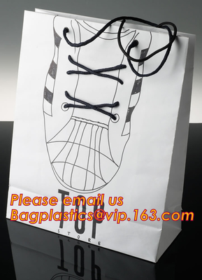 Luxury shopping paper bag, different types design custom paper shopping bag