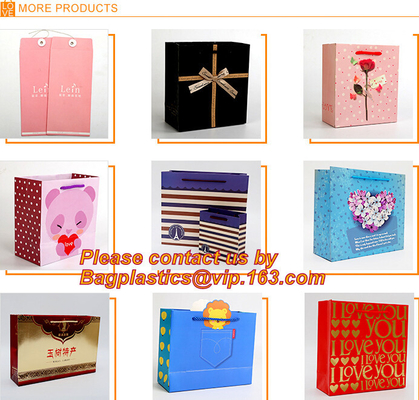 China Manufactures Small White Luxury Carrier Wedding Custom Logo Printed Paper Gift Bag With Handle,PRINT YOUR OWN LOGO