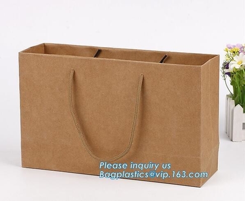 Luxury customized gold foiled logo paper shopping bag with handle,carrier bags,High Quality Luxury litho printing handma