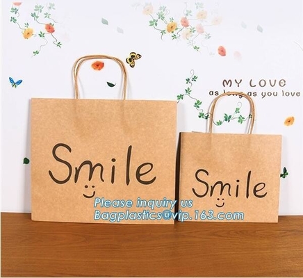 Wholesale custom printed logo red paper shopping gift bag for package,paper shopping bag with ribbon handle for gift pac
